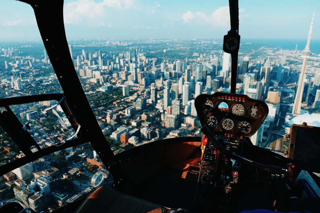 Helicopter marketing view 