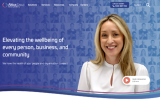 Altius Group home page image
